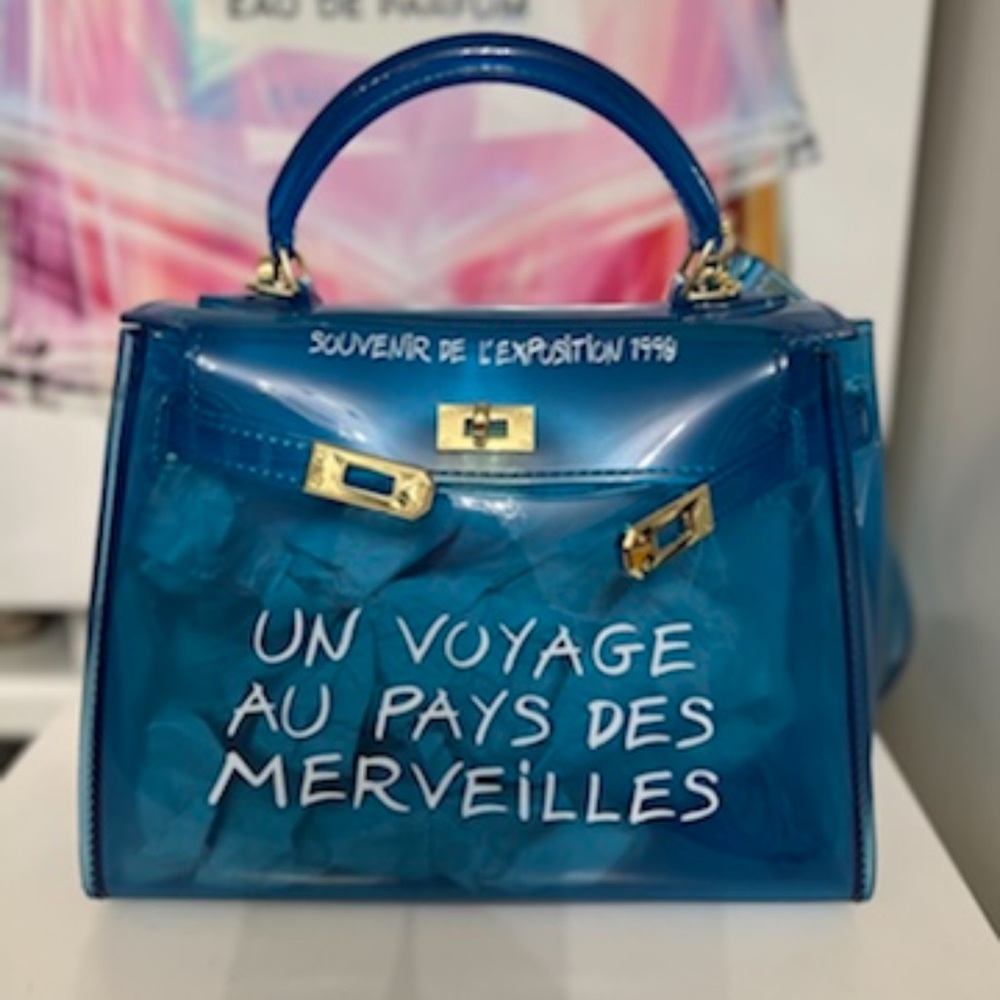 Blue clear bag
